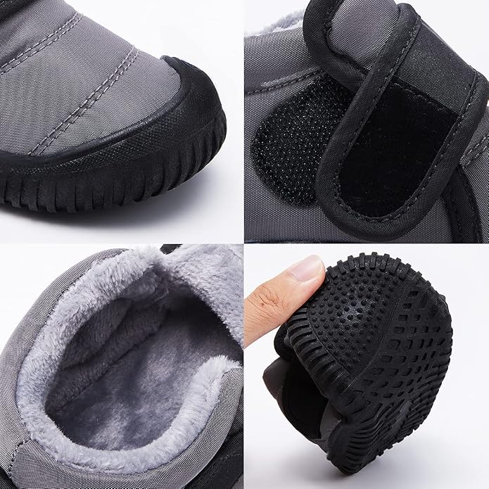 BMCiTYBM Toddler Baby Snow Boots Winter Shoes Boys Girls Cold Weather Baby Faux - Image 2