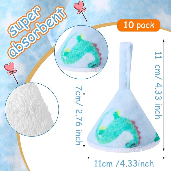 Suhine 10 Pcs Baby Boy Pee Shield Diaper Changing Accessory Reusable Pee Covers - Image 2