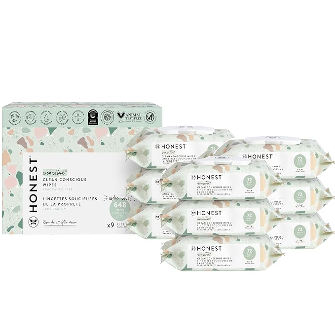 The Honest Company Clean Conscious Unscented Wipes Over 99% Water Compostable by TheHonestCompany