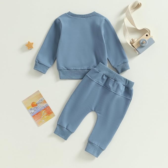 Tiaham Baby Boy Clothes Girl Outfits Fashion Sweatshirt Sweat Pant Kids Toddler - Image 2