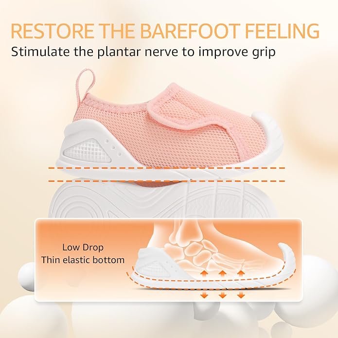 Baby Boys Girls First Walking Shoes Wide Toe Box Infant Sneakers Lightweight - Image 8