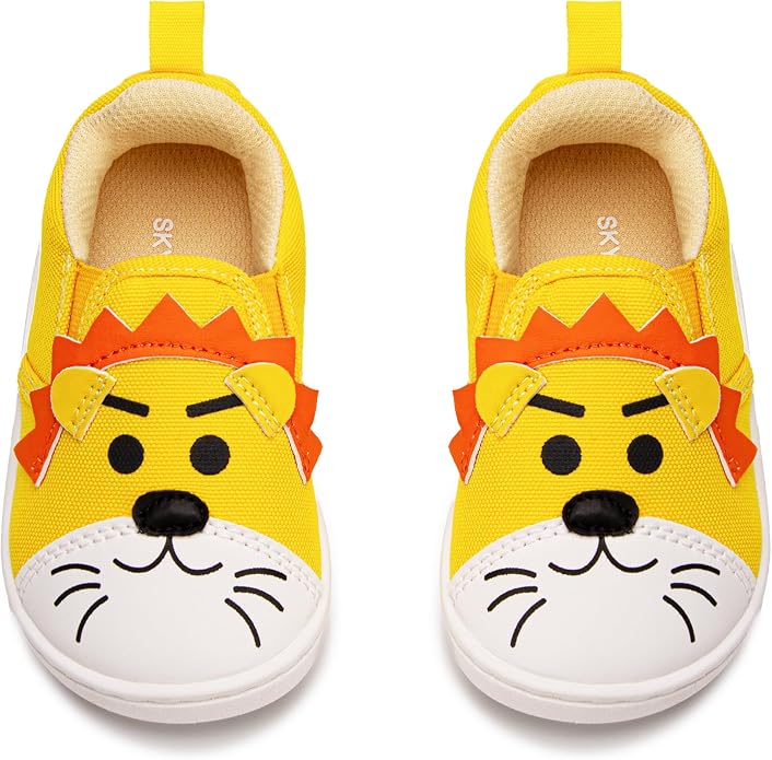 SKYWHEEL Toddler Slip On Shoes Wide Toe Box Barefoot Casual Canvas Walking by SKYWHEEL