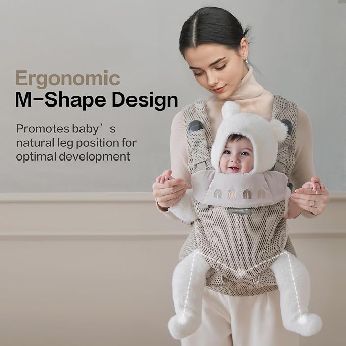 Rainbow Baby Carrier Newborn to Toddler, Breathable Mesh Baby Carrier - Image 7