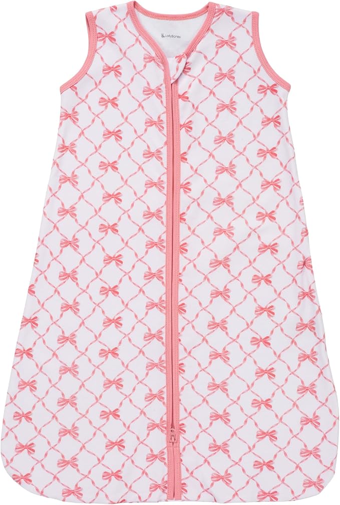 LollyBanks Baby Sleep Sack, 100% Cotton Wearable Blanket 2-Way Zipper Sleep by LollyBanks