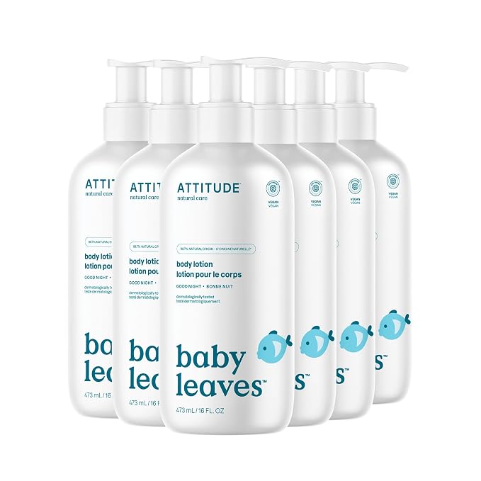 ATTITUDE Baby Lotion, EWG Verified Moisturizer, Dermatologically Tested by ATTITUDE