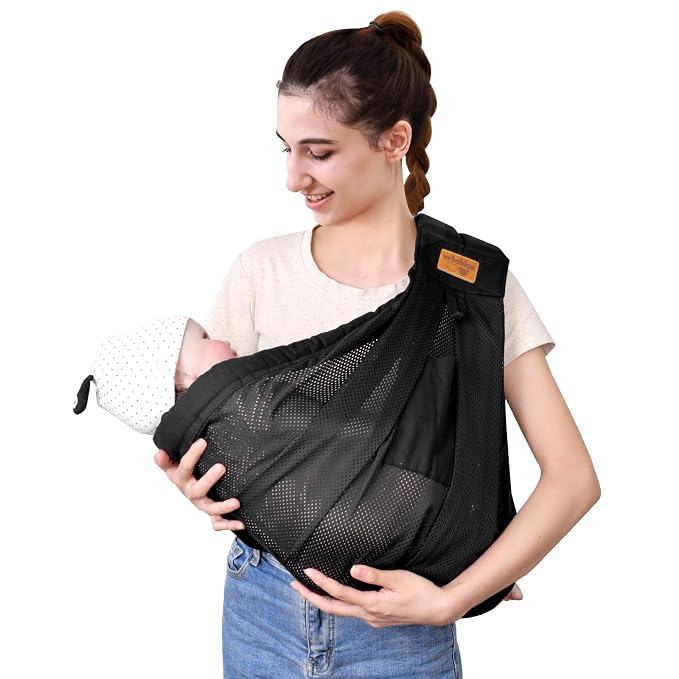 Baby Sling Carrier Newborn, Adjustable Easy Wearing Baby Nursing Warp Sling - Image 8