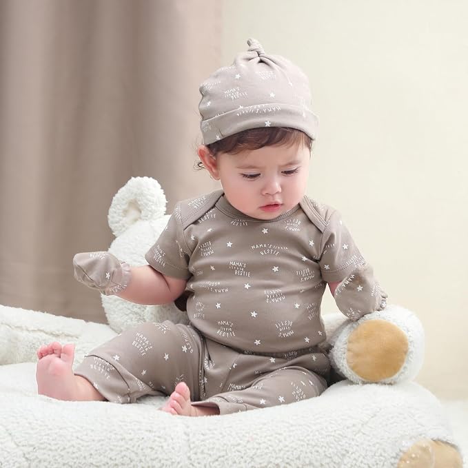 Baby Bodysuit and Pant Set 10-pcs Cotton Soft Newborn Boy Girl Clothes Outfits - Image 4