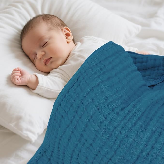 Muslin Baby Towels 100% Cotton ，Super Soft Muslin Baby Bath Towel - Image 3
