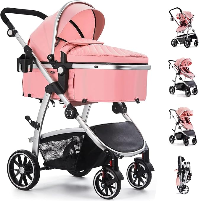 Baby Stroller, 2-in-1 Reversible Toddler Seat by HAGADAY