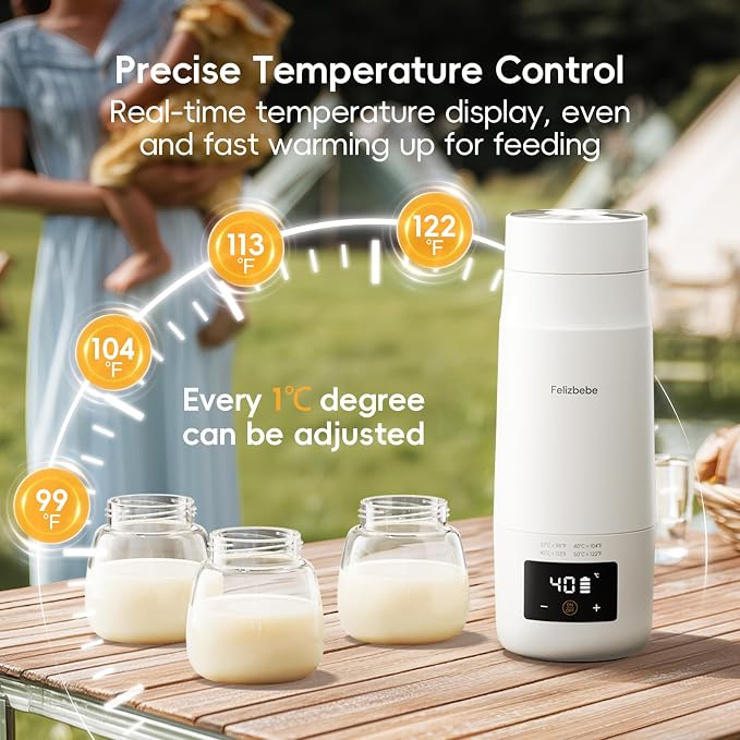 Portable Bottle Warmer for Travel, Detachable Baby Bottle Warmer Portable for - Image 5