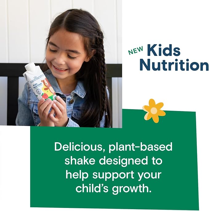 KATE FARMS Organic Kids Nutrition Chocolate Shake, 8g Protein, 27 Vitamins and - Image 4