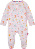Magnetic Me Girls Modal Magnetic Baby Footie Pajamas | Silky Soft Modal Fabric by magneticme