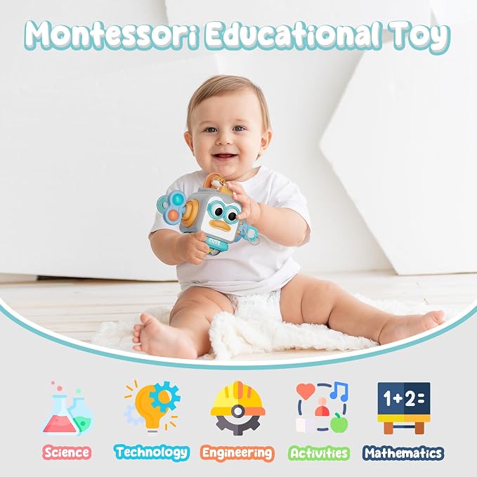 Montessori Toys for 1 Year Old, Sensory Toys for Toddlers 1-3, Baby Travel - Image 2