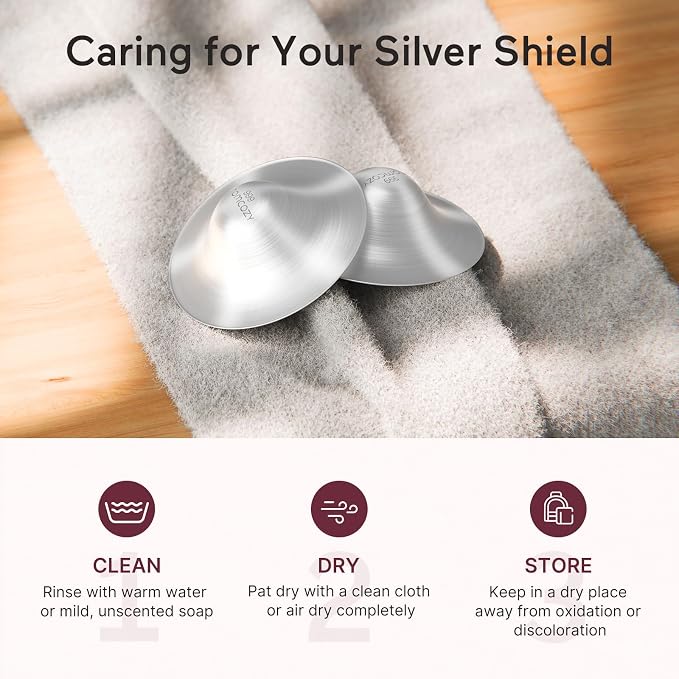Momcozy 999 Silver Nursing Cups, Hole-Free Design, 999 Silver Nipple Shields - Image 8