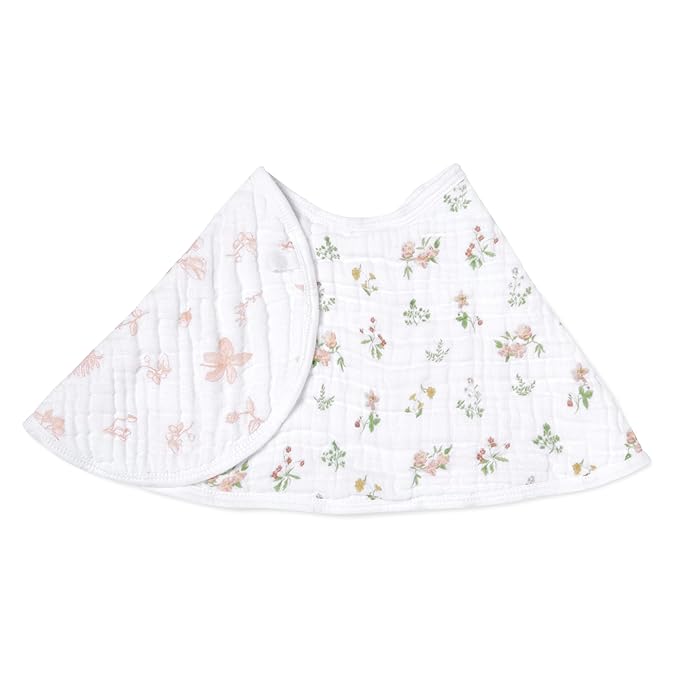 aden + anais Essentials Baby Burpy Baby Bib, 100% Cotton Muslin, Soft Absorbent by adenanais
