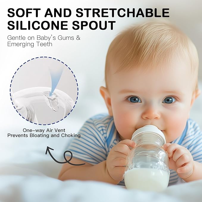 Sippy Straw Nipples for Dr. Browns Narrow Baby Bottles, Trainer Sippy Cup 100% - Image 5