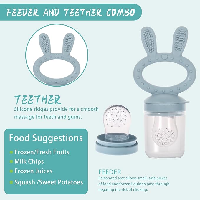 WAJIAYON Baby Breastmilk Popsicle Molds & Babies Fruit Feeder, Infant Food - Image 2