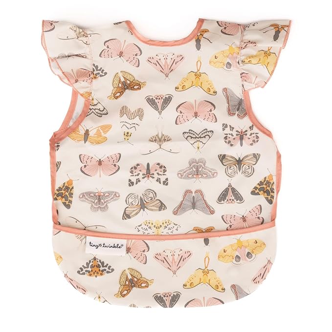 Tiny Twinkle Short Sleeve Apron Baby & Toddler Bib by TinyTwinkle