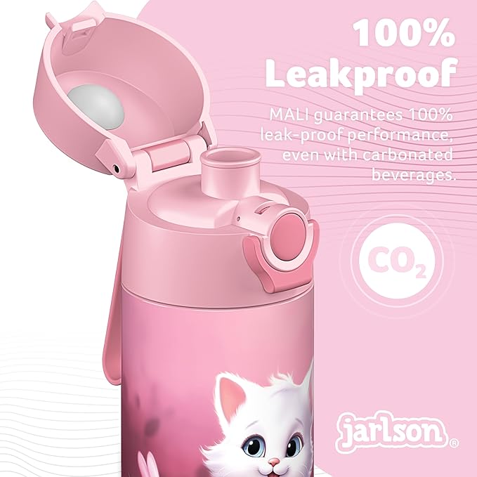 Jarlson® Mali Children's Water Bottle, Thermal Stainless Steel Water Bottle - Image 4