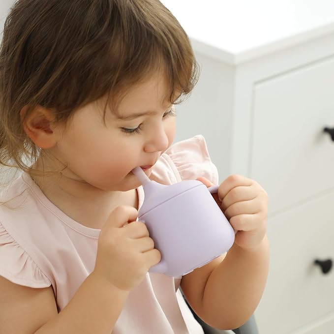 Moonkie Silicone Baby Sippy Cups | 3 Stages Training Cup Straw Cup - Image 4