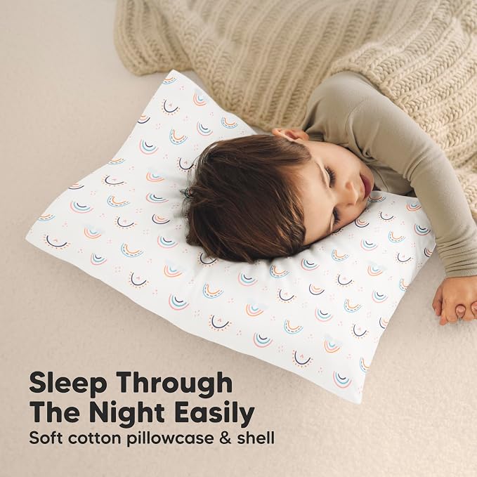 KeaBabies Toddler Pillow with Pillowcase, Jumbo 14X20 - Image 7