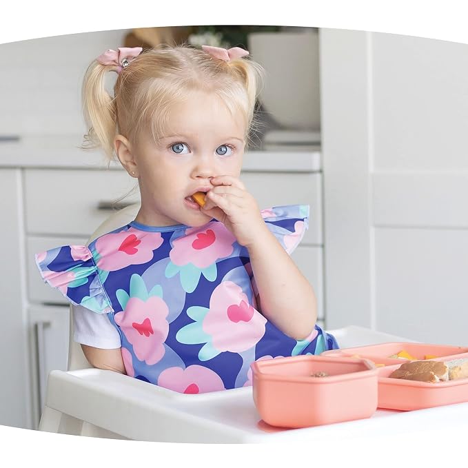 Tiny Twinkle Short Sleeve Apron Baby & Toddler Bib - Image 2
