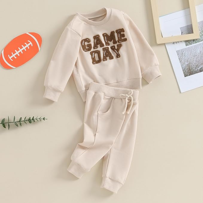 Kupretty Toddler Baby Boy Fall Winter Clothes Color Block Long Sleeve - Image 7