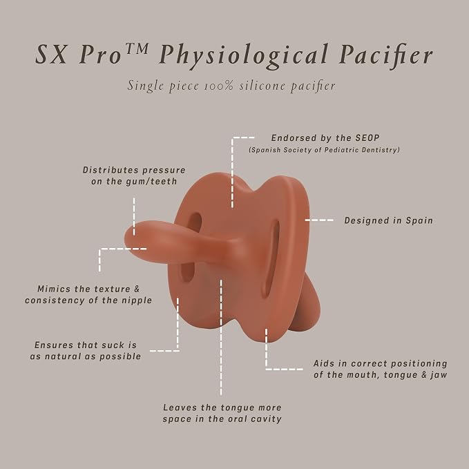 Color Essence SX PRO Silicone Baby Pacifier 2Pk, Made - Image 2