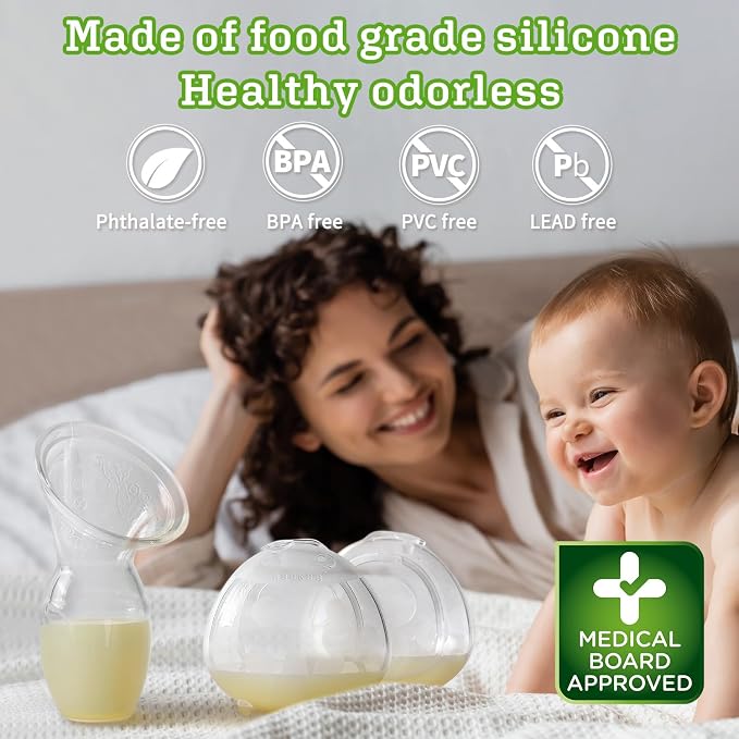 haakaa Manual Breast Pump for Breastfeeding 4oz/100ml and Ladybug Milk - Image 2