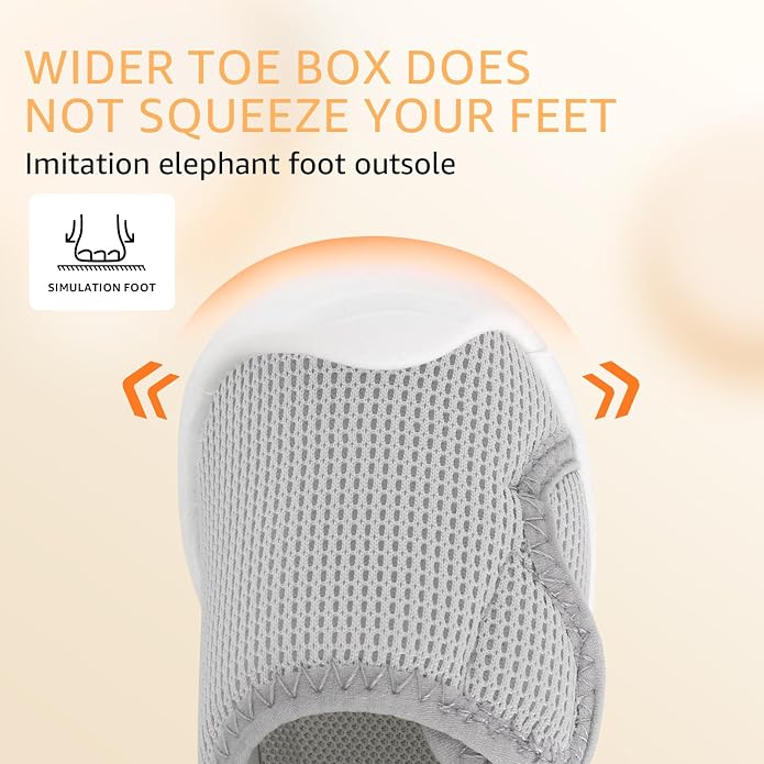 Baby Boys Girls First Walking Shoes Wide Toe Box Infant Sneakers Lightweight - Image 6