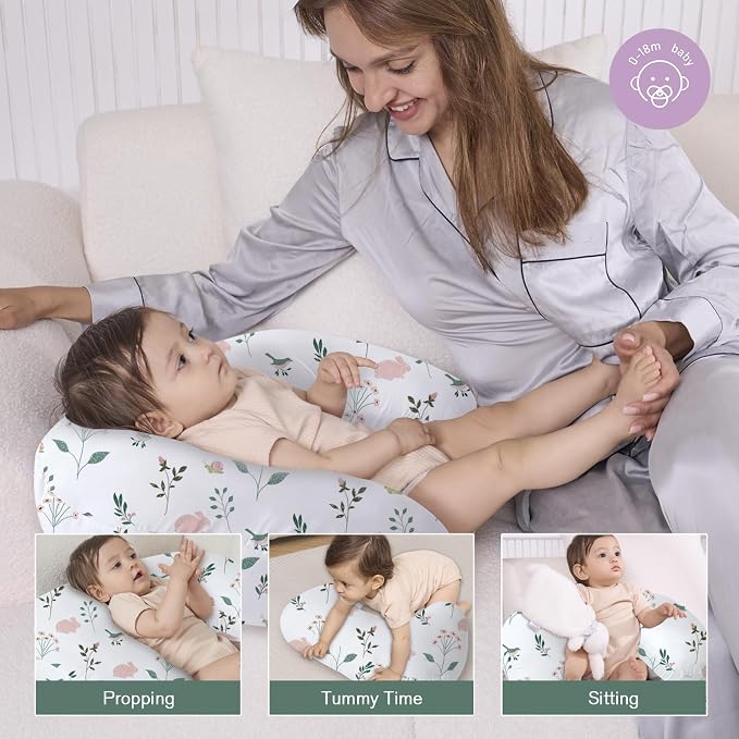 Little Grape Land Nursing Pillow, Upgraded Breast Feeding Pillow - Image 2