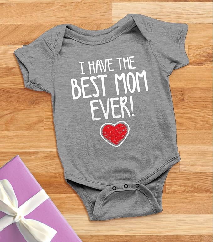 Tstars I Have the Best Mom Ever Baby Bodysuit Newborn Outfit Gift - Image 5