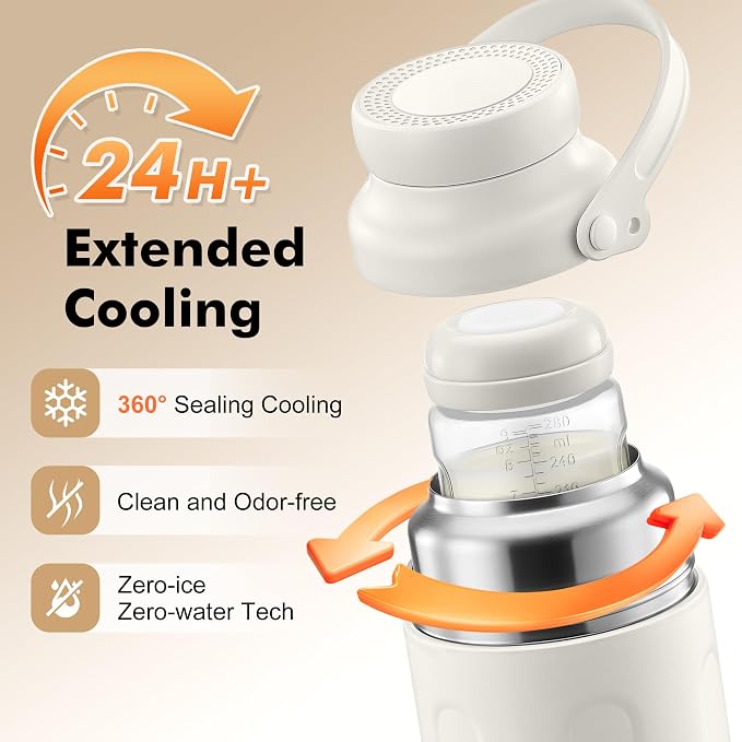Portable Breast Milk Cooler - 19oz Breast Milk Cooler Bottle - Image 3