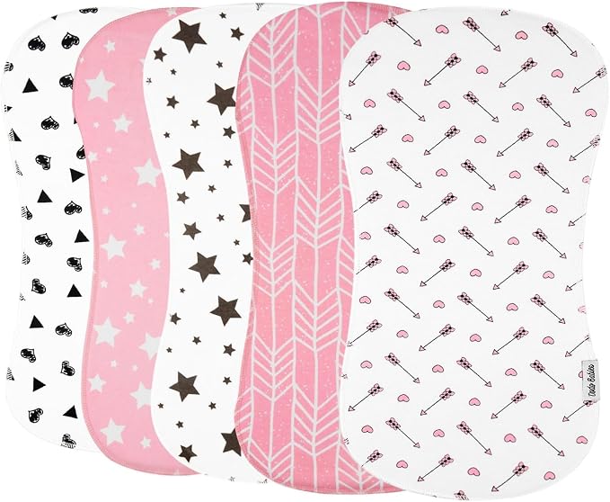 Dodo Babies 5-Pack Baby Burp Cloths - Image 8