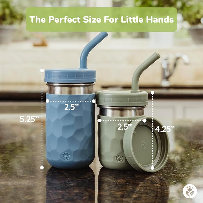 WeeSprout 2-in-1 Drinking Cups for Kids, Durable Stainless Steel Tumbler for - Image 5