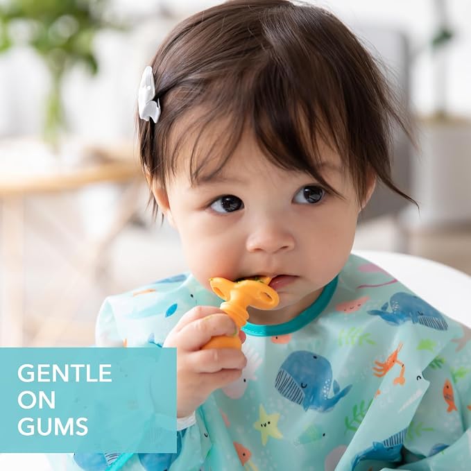 Bumkins Baby Utensils Set, Chewtensils Silicone Spoons - Image 3