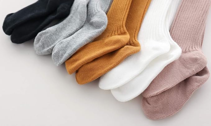 CECORC Baby Girls Tights Toddler Cable Knit Leggings Thick Cotton Infant - Image 2