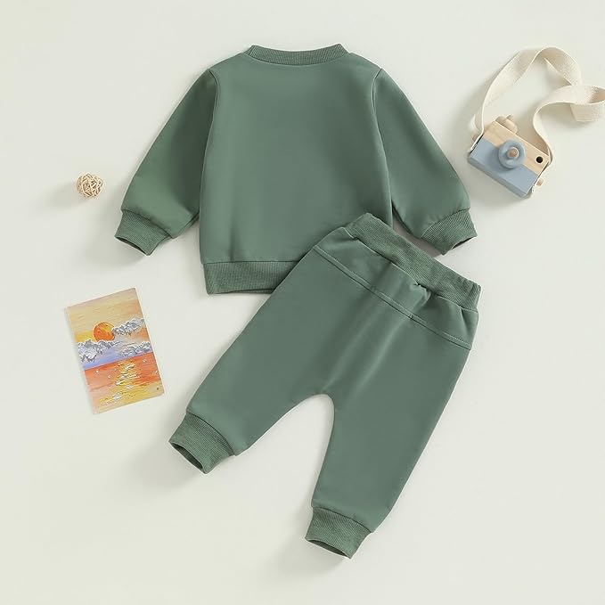 Tiaham Baby Boy Clothes Girl Outfits Fashion Sweatshirt Sweat Pant Kids Toddler - Image 4