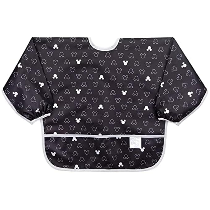 Bumkins Disney Bibs, Baby and Toddler Girls and Boys 6-24 Months, Long Sleeve by Bumkins