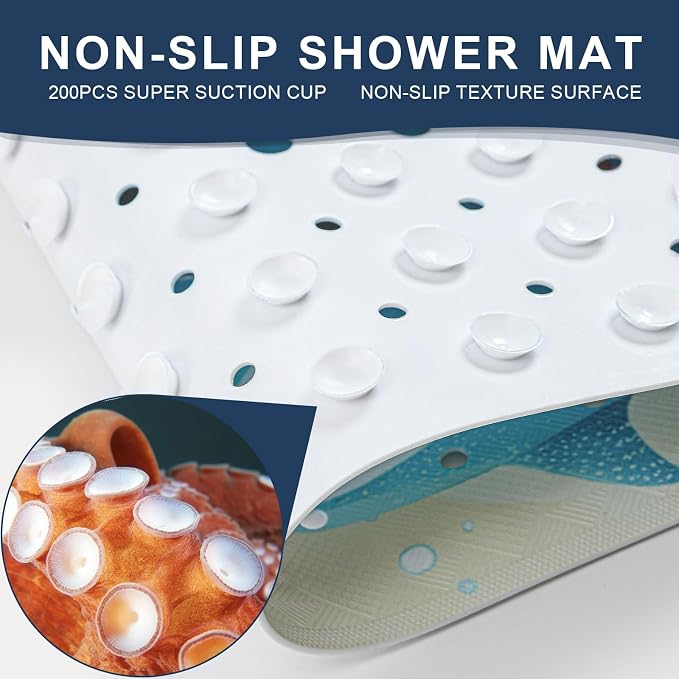XIYUNTE Baby Bath Mat for Tub Non Slip Kids Bath Mat - Image 3