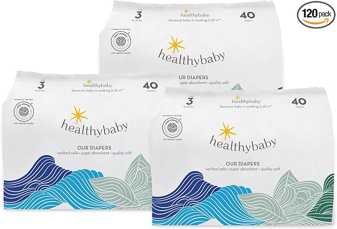 Our Diapers | EWG Verified Safe & Plant-Based Diapers | Leak Protection | Soft by HealthyBaby