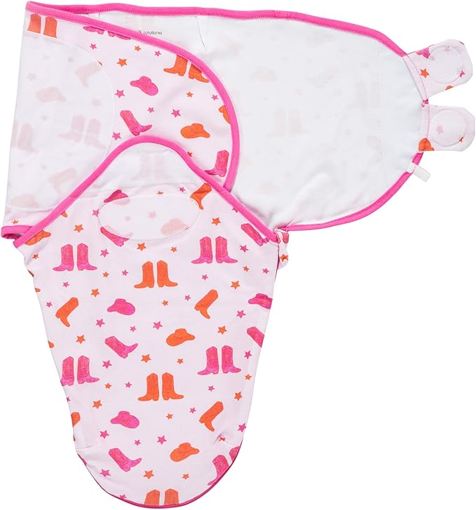 LollyBanks Baby Swaddles 100% Organic Cotton, 3-6 Months Baby Girl Swaddles by LollyBanks