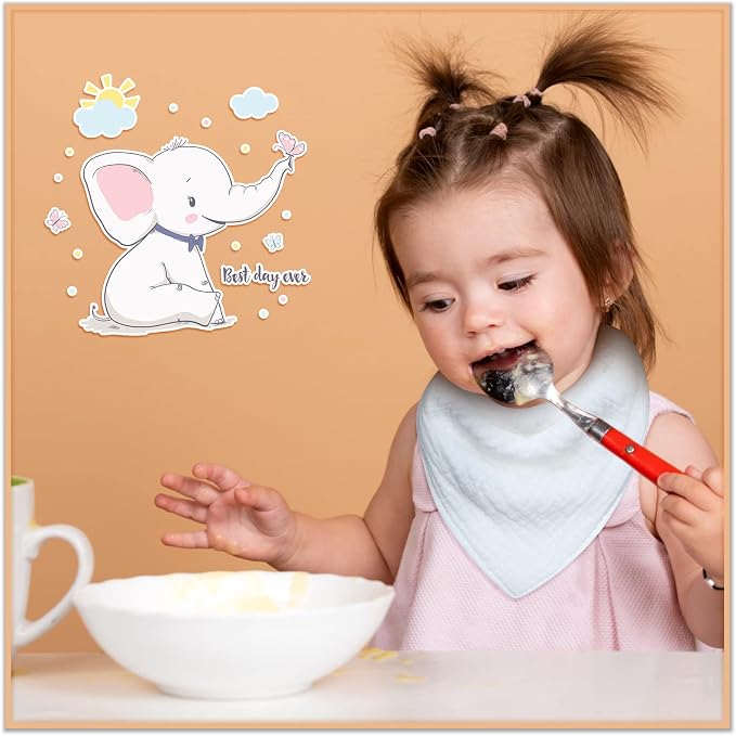 Giegxin 30 Pcs Muslin Baby Bibs White Bandana Drool Unisex Girls Boys Triangle - Image 4