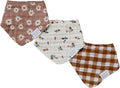 Mebie Baby Muslin Cotton Bib, 3 pack, Baby Bib Set by MebieBaby
