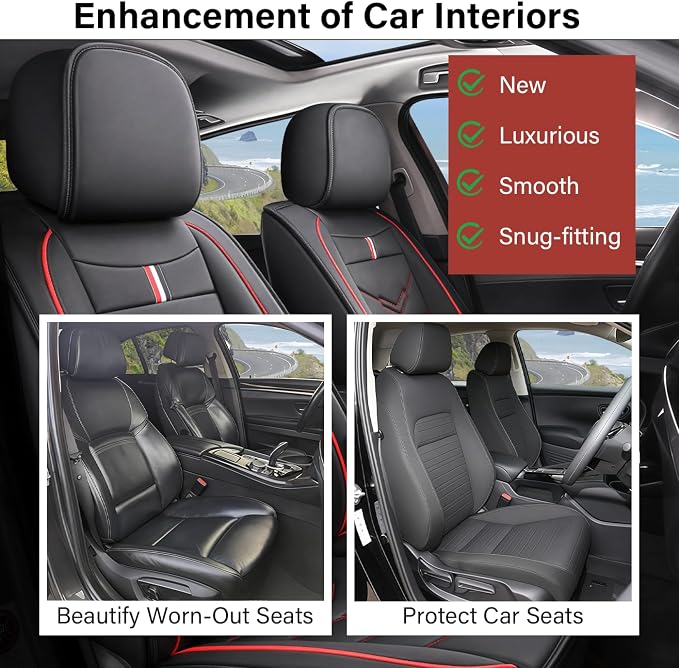 Leather Car Seat Covers Fit for LR Defender 2020-2025, 5 Seater Waterproof and - Image 6