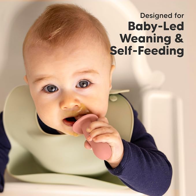KeaBabies 4-Pack Silicone Baby Spoons and Forks Set - Image 7