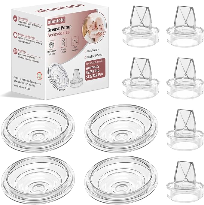 6 Pack Silicone Duckbill Valve & 4 Pack Silicone Diaphragm Compatible by afontoto