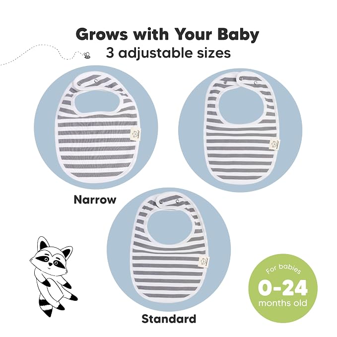 8-Pack Organic Baby Bibs for Boys, Girls - Image 4