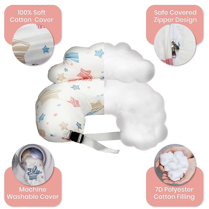 PILLANI Nursing Pillow for Breastfeeding & Bottle Feeding, Original Breast - Image 7