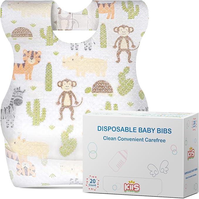 KIIS Disposable Baby Bibs for Baby Boys and Girls by KIIS